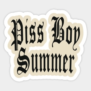 Piss Boy Summer Sticker